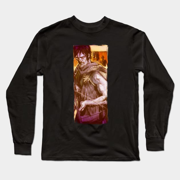 Daryl Long Sleeve T-Shirt by artofant